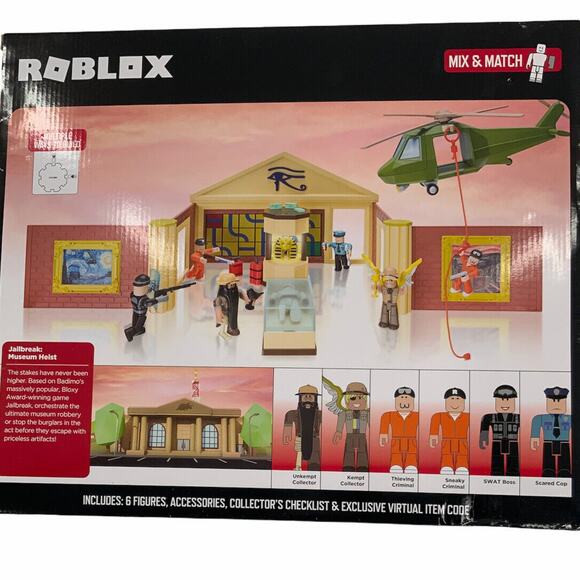 Roblox Jailbreak Museum Heist Playset Exclusive Item 33 Pieces Factory Sealed - Picture 2 of 6